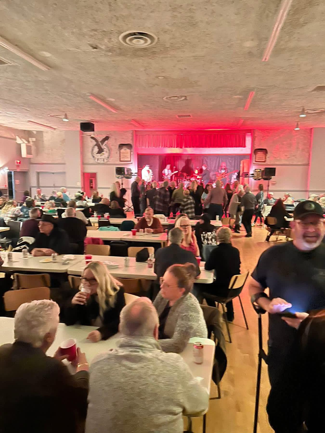 Eagles Hall main floor set up for an event — Duncan BC